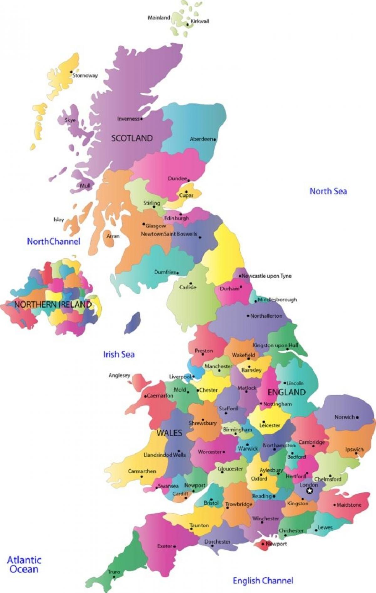 英国地图 -英中教育