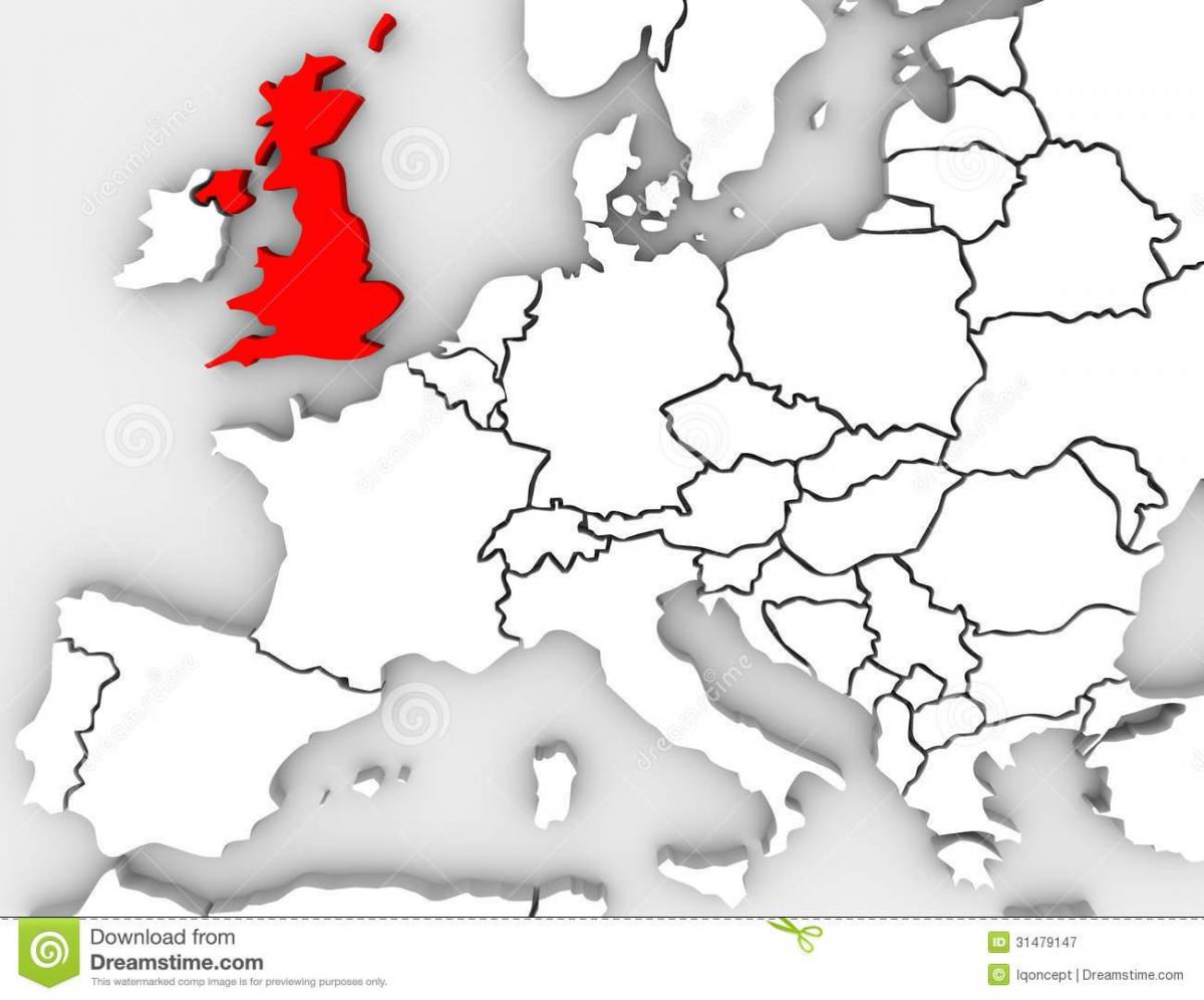 地图图大不列颠及欧洲