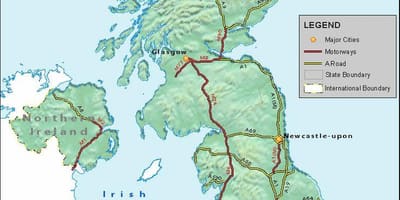 高速公路网络图英国